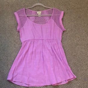 Babydoll scoop neck sleeveless top